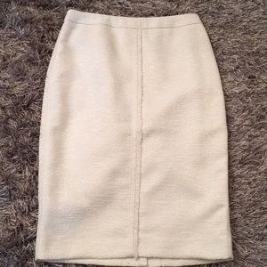 NWOT Ann Taylor Pencil Skirt in white